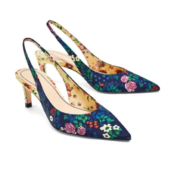 zara floral shoes